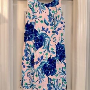 Lilly Pulitzer Sweet Pea Blue Floral Shift Dress